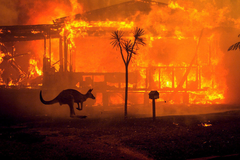 Les megafeux, l'une des conséquences du réchauffement climatique
